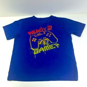 Blue Children’s Place “Ready 2 Game?” T-Shirt size youth large 10/12